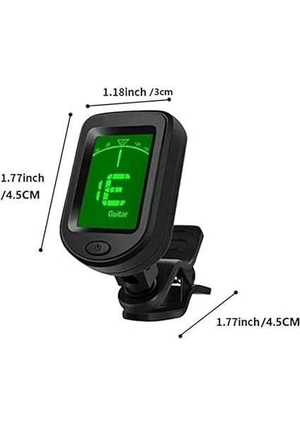 LCD Ekran, Dijital Klipsli Tonlu Tuner, 3 V Düğme Pil, Klipsli Tuner, Bas, Keman, Gitar/bas/keman/ukulele Için Akort Cihazı, Kromatik Akort Modları indirimleri