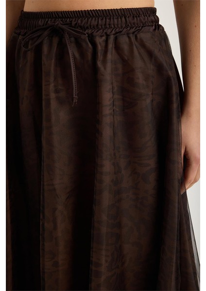 Leopar Desenli Tül Etek fırsatları