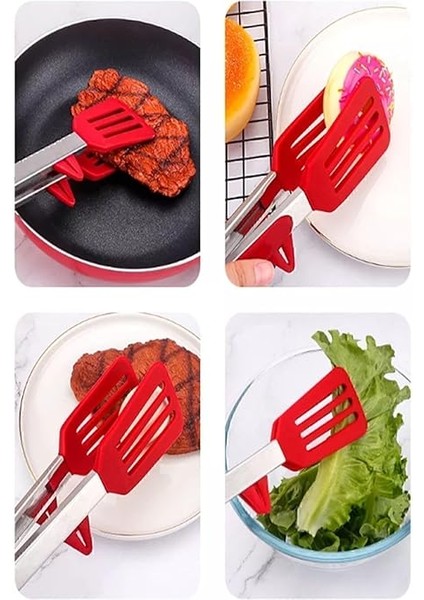 Clavis Metal Saplı Kilit Sistemli Smart Silikon Maşa Kırmızı fırsatları