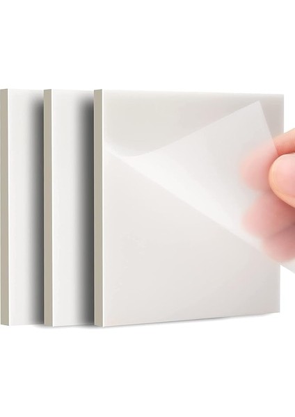 150 Yaprak Şeffaf Yapışkan Notlar, Su Geçirmez, Kendinden Yapışkanlı Notlar, Okul/ofis/ev Için Yeniden Yazılabilir Not Kağıtları, Öğrenciler ve Çalışanlar Için Harika Ofis Malzemesi (75 x 75 Mm)