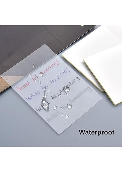 150 Yaprak Şeffaf Yapışkan Notlar, Su Geçirmez, Kendinden Yapışkanlı Notlar, Okul/ofis/ev Için Yeniden Yazılabilir Not Kağıtları, Öğrenciler ve Çalışanlar Için Harika Ofis Malzemesi (75 x 75 Mm) indirimleri