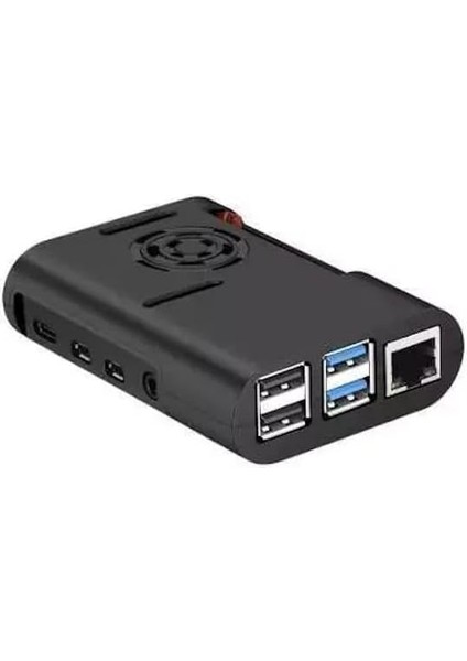 Pi 4 Fan Case-Siyah