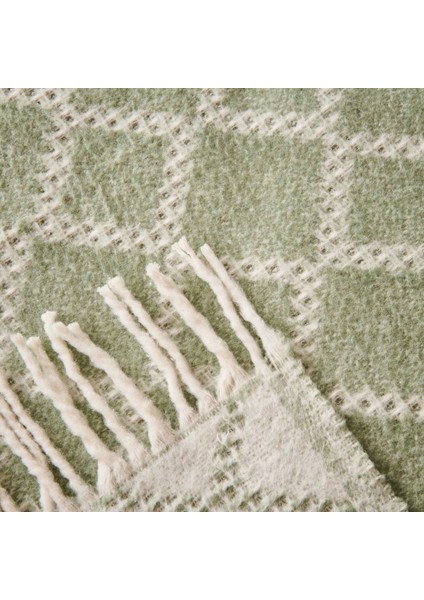 Soft Zivra Pamuklu Tek Kişilik Battaniye - Yeşil - 150X200 cm modelleri