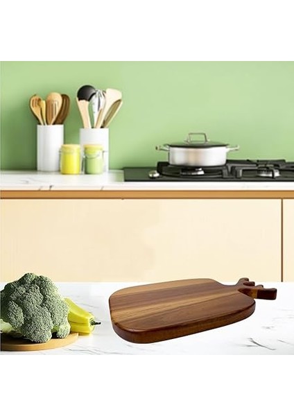 Geyik Boynuzu Akasya Kesme Tahtası Büyük Boy Antibakteriel Yıkanabilir Doğrama Tahtası Dikdörtgen, Yıkanabilir Akasya Kesme Tahtası (30 * 20 * 2cm) fırsatları