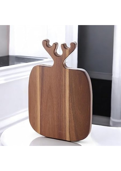 Geyik Boynuzu Akasya Kesme Tahtası Büyük Boy Antibakteriel Yıkanabilir Doğrama Tahtası Dikdörtgen, Yıkanabilir Akasya Kesme Tahtası (30 * 20 * 2cm) indirimleri