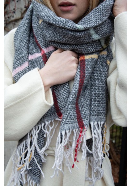 Desenli Kalın Omuz Şal Atkı fiyatları