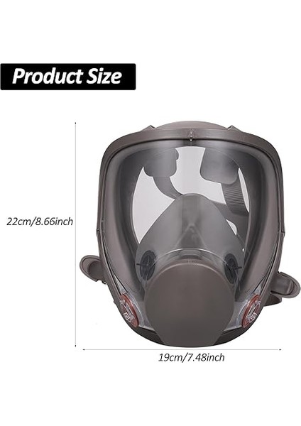 Yeniden Kullanılabilir Tam Yüz Si Tam Yüz Koruyucu 18'i 1 Arada Gaz Kapaklı Solunum Cihazı Ma Makinesi Parlatma Kaynak ve Diğer Iş Koruması Için Geniş Görüş I fiyatları