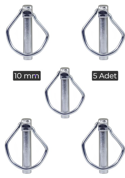 5 Adet Yaylı Pim 10MM