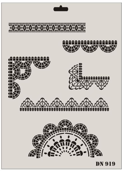 Rich Dantel Seri DN-919 Stencil 35X25 cm