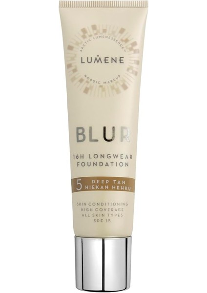 Blur 16H Longwear Foundation SPF15 16 Saat Kalıcı Fondöten SPF15 Deep Tan