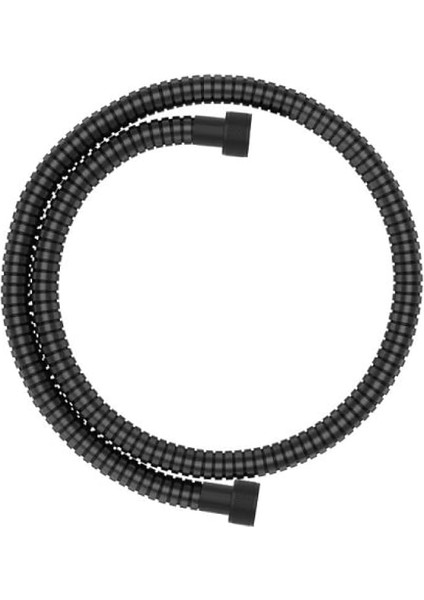 1/2-1/2 Siyah Kısa Robot Tepe Spiral Ara Duş Hortumu 60CM
