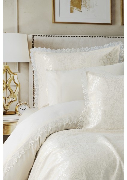 Chi Çift Kişilik Pikeli Nevresim Takımı Velora Krem fiyatları