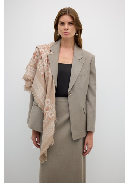 Desenli Şal Standart Renk K2684109_089