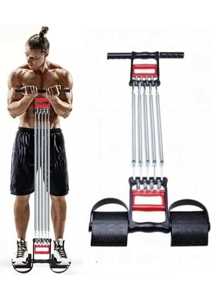 El Ayak Göğüs Direnç Yayı Ayak Aparatlı Spor Aleti Kol Bacak Göğüs Geliştirici Kas Egzersiz Aleti fiyatları