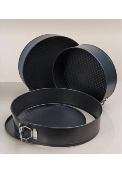 3'lü Kelepçeli Kek Kalıbı Seti