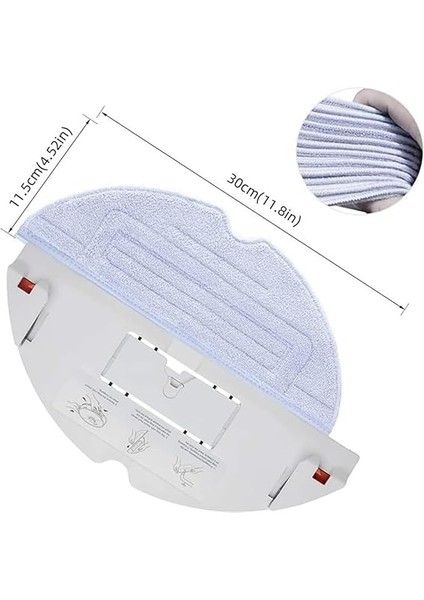 Roborock ile Uyumlu S7 S7 Max,s8,s8 Plus,s7 Ultra T7 T7S Fiber Mop Paspas Yedek Parça 2 Adet Mop Paspas fiyatları