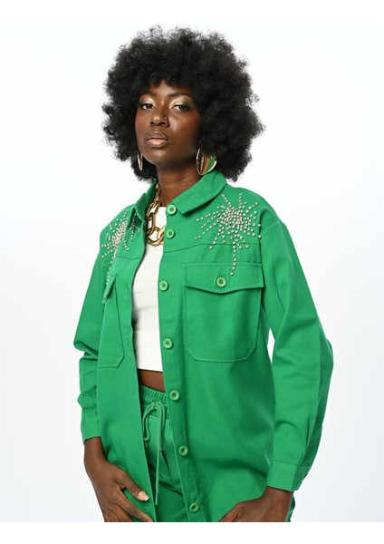 Robası Taş Işlemeli Ceket