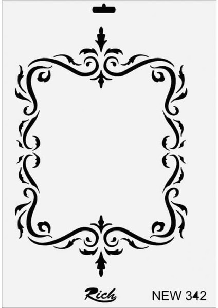 Rich New Seri N-342 Stencil 35X25 cm