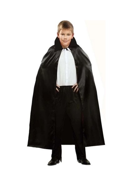 Siyah Renk Yakalı Halloween Pelerini 90 cm modelleri