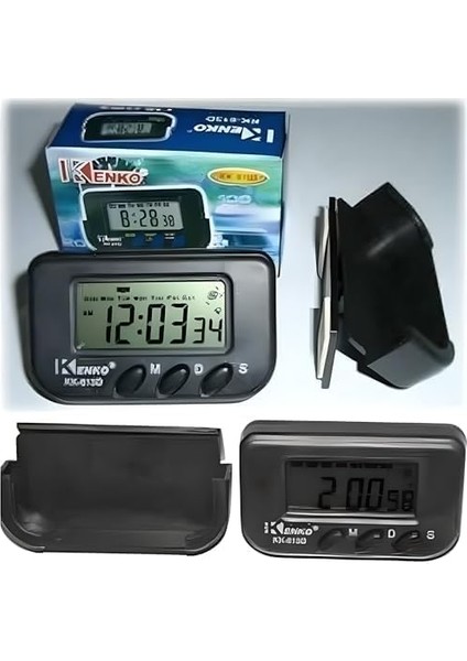 Adet Dijital Küçük Masa-Araba Saati-Alarm-Kronometre Öğrenci Saati Kronometreli Pomodoro Ders Çalışma Saati