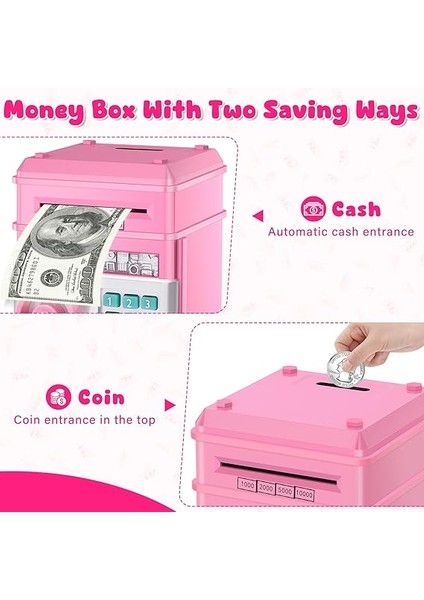 Elektronik Kumbara Kasa, Çocuklar, Kız ve Erkek Çocuklar Için, Müzik ve Sessiz Modlu, Dijital Kumbara, Şifreli Çocuklar Için Güvenli Para Kutusu, Atm Kumbara, Çocuklar Için Bozuk Para, Hediye, modelleri