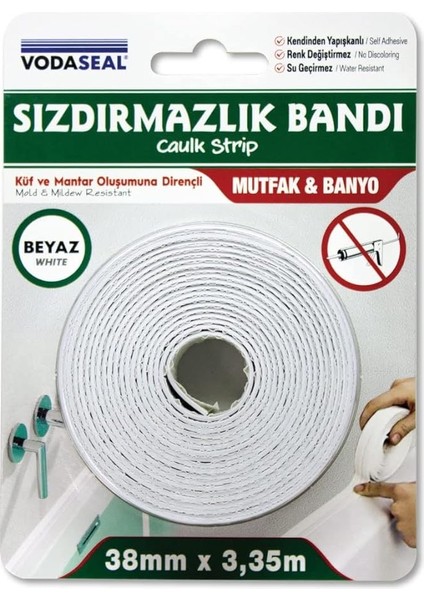 53.01.007 Sızdırmaz Bant, Beyaz, 38MMX3.35M