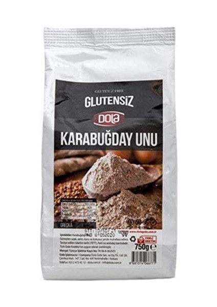 Dola Glutensiz Çiğ Karabuğday Unu 750 gr