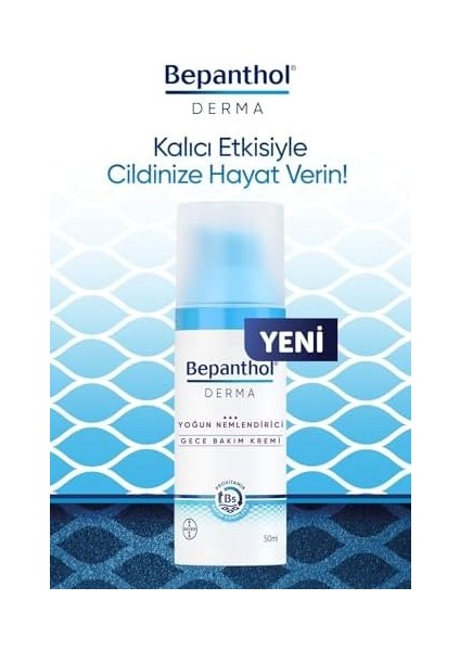 Bepanthol Derma Yoğun Nemlendirici Gece Bakım Kremi (50 Ml)
