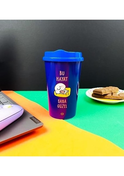 Bu Hayat Sana Güzel Tasarımlı Plastik Kahve Bardağı fiyatları