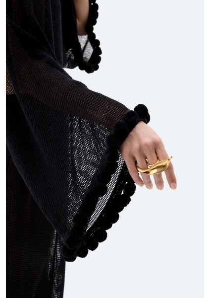 Siyah Kroşe Pantolon modelleri