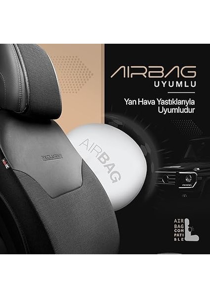 Koruyucu Oto Koltuk Minderi Premium Keten (Siyah) fırsatları