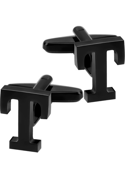 Black T Harf Kol Düğmesi