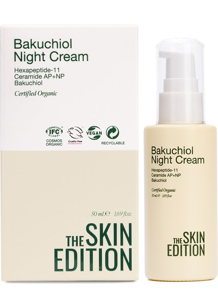 Organik Bakuchiol Gece Bakım Kremi Peptid, Ceramide 50 ml fiyatları