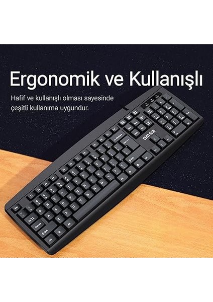 K10 Siyah Kablolu Ingilizce Q Klavye indirimleri