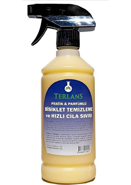 Parfümlü Bisiklet Temizleyici Hızlı Cila 500 ml + Mikrofiber Bez fiyatları