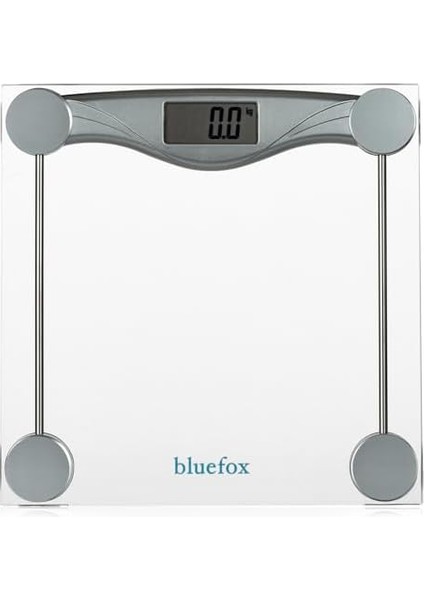 Bluefox Dijital Cam Tartı - 180 kg Kapasite, Parlak LCD Ekran, Temperli Cam Yüzey, Hassas Ölçüm (100G Artış), Step-On Teknolojisi, Modern Minimalist Tasarım, Enerji Verimliliği, 3 Yıl Garanti