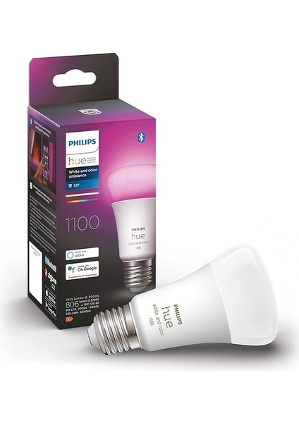 Huewca 9-75W Renkli Akıllı Ampul E27 Bluetooth Özellikli