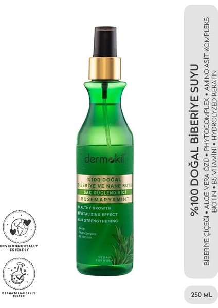 Dermokil 250 ml Biberiye Nane Saç Güçlendirici Tonik fiyatları
