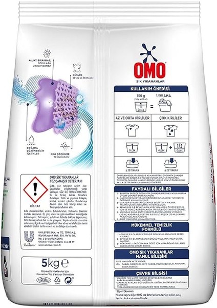 Sık Yıkananlar Beyazlar ve Renkliler Toz Deterjanı 5 kg modelleri