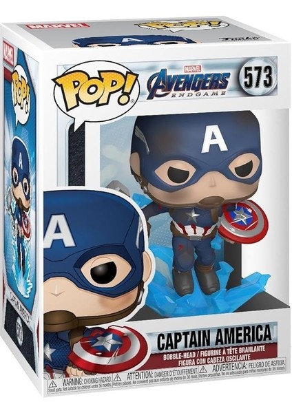 Pop Marvel Endgame Captain America W. Brokenshield Figür