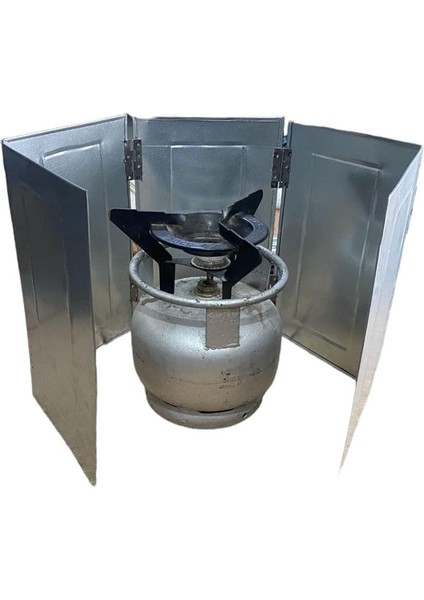 5 Kanatlı Rüzgarlık, Rüzgar Kesici 25X40CM, Piknik Tüpü, Kamp Ocağı, Taş Ocak, Mangal modelleri