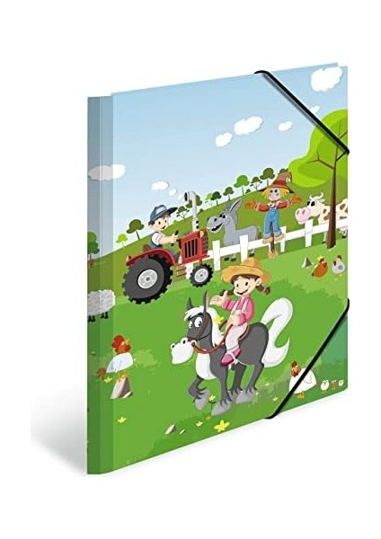19832 Klasör A3 Anaokulu Çiftliği, Çocuk Köşesi Dosya, Kartondan, Iç Baskı Ve, Erkek ve Kız Çocukları Için Sağlam Kapaklı Klasör fiyatları