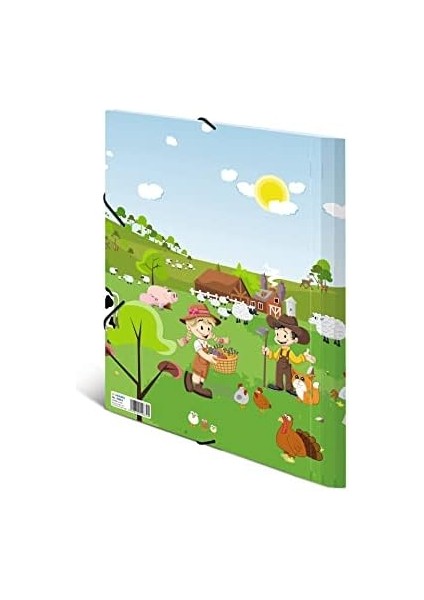 19832 Klasör A3 Anaokulu Çiftliği, Çocuk Köşesi Dosya, Kartondan, Iç Baskı Ve, Erkek ve Kız Çocukları Için Sağlam Kapaklı Klasör modelleri