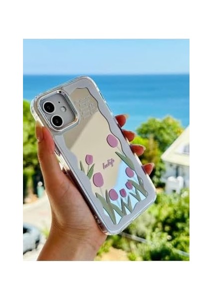 Go Aksesuar 12-12 Pro ile Uyumlu Aynalı Darbe Önleyici Kamera Korumalı Silikon Kılıf modelleri