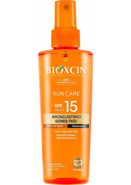 Sun Care Bronzlaştırıcı Yağ 200 ml 15 Spf