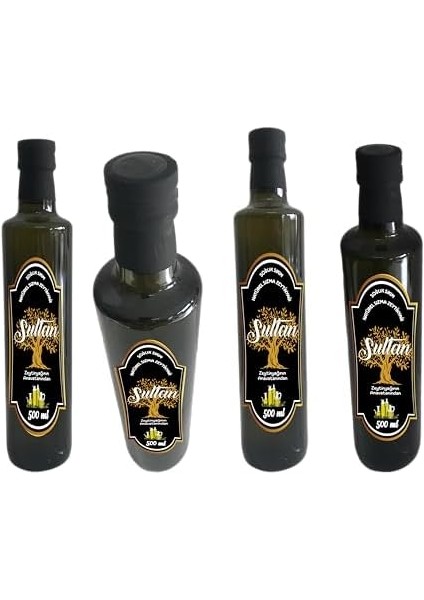 Sultan Soguk Sıkım Natürel Sızma Zeytinyağı 500 ml Cam modelleri