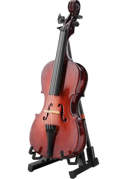 Müzisyenler Için Hediyeler Çello 16 × 8 × 5 5,5 Inç Çello Çello Çello Ahşap Minyatür Enstrüman Desenli Müzik Hediyeleri Süsler