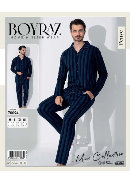Boyraz 70094 Erkek Uzun Kol Penye Pijama Takımı