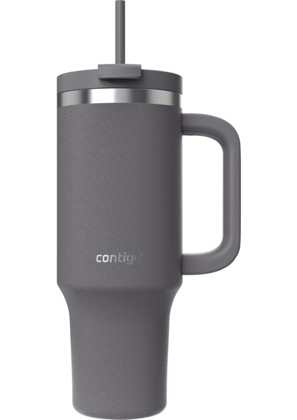 Üniseks Yetişkin Streeterville Tumbler Pipetli Yalıtımlı Su Şişesi, 1.2l, Antrasit