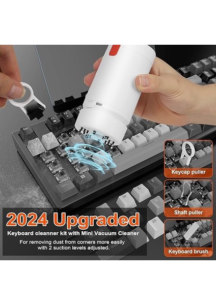 Gotye 21'i 1 Arada Klavye Temizleme Seti, Dizüstü Bilgisayar, Ipad, Iphone, Kamera, Kulaklık Temizliği, Çok Fonksiyonlu Bilgisayar Ekranı Temizleme Fırçası Araçları Için Mini Elektrikli Süpürge modelleri